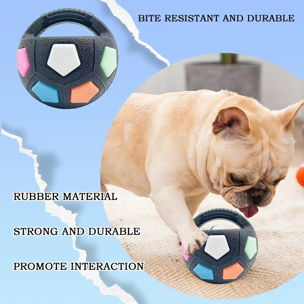 Football Tennis Ball Shaped Pet Dog Toys Durable Teething Relief
