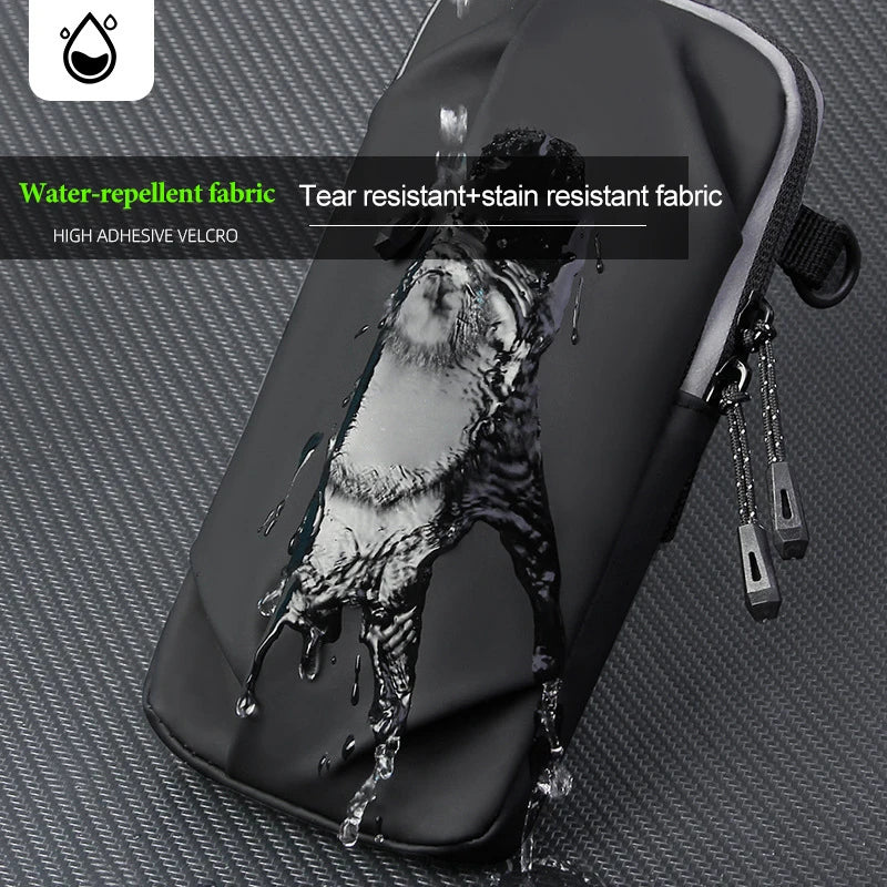 Cell Phone Armband Running Magnetic Bags Women Mobile Wrist Stand Bag