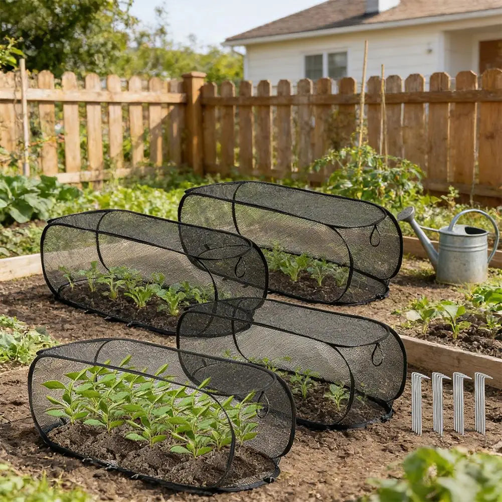 Pop-Up Garden Mesh Cover | Bird & Insect Net with Stakes