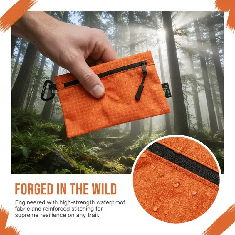 Waterproof Zipper Outdoor Pouch – Keys, Cards & Coins Bag