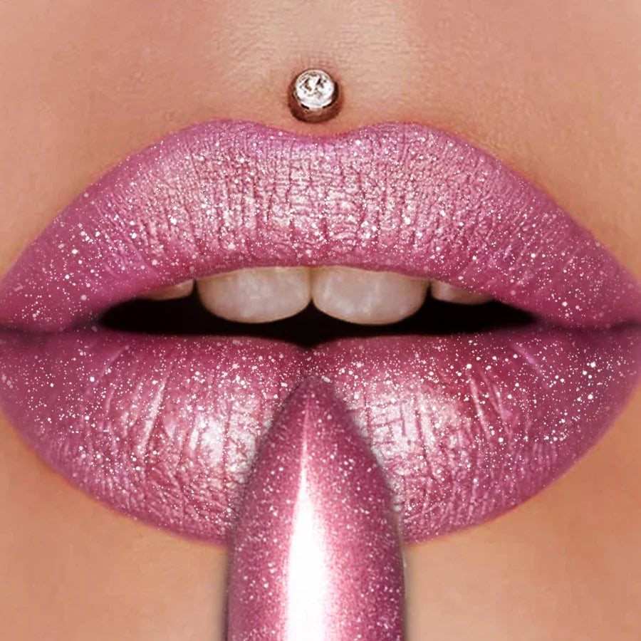 FUNPARK Glitter Metallic Lipstick – Pearlescent Pigmented Lip Glaze