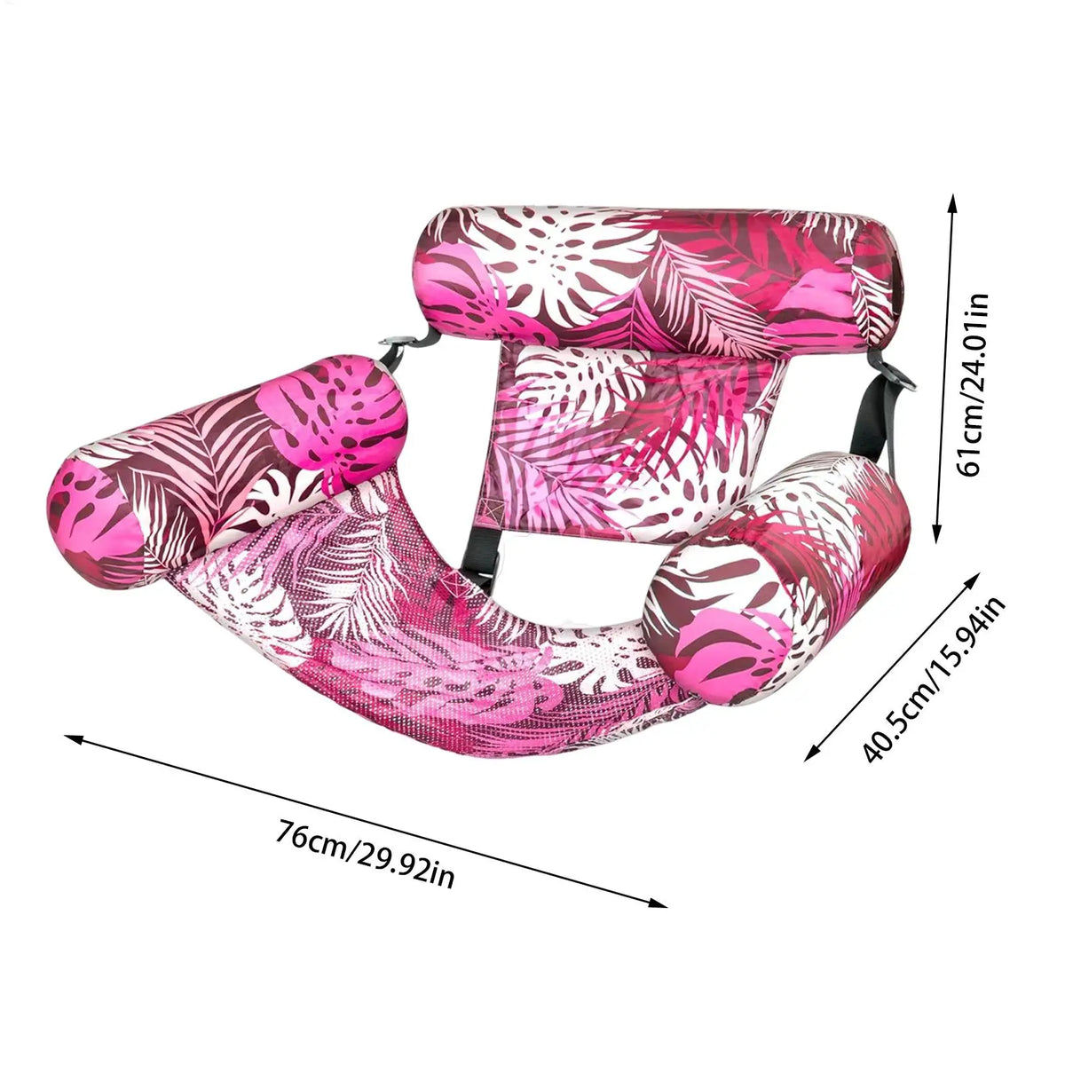 Inflatable Pool Hammock Chair Floating Water Lounge Bed Foldable