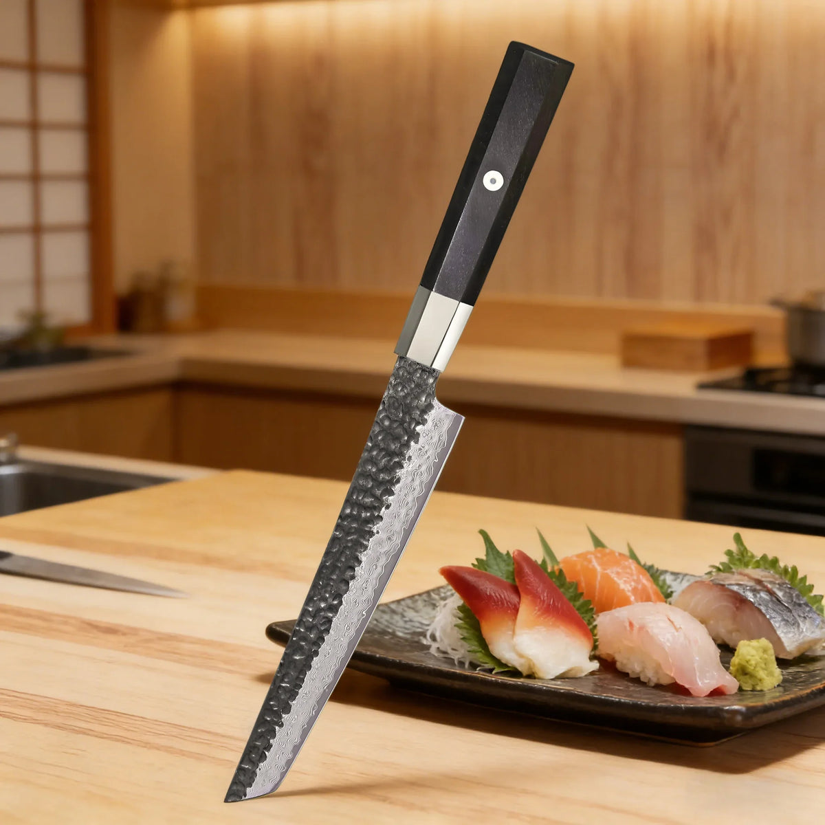 67-Layer Damascus Steel Sashimi & Fish Fillet Knife