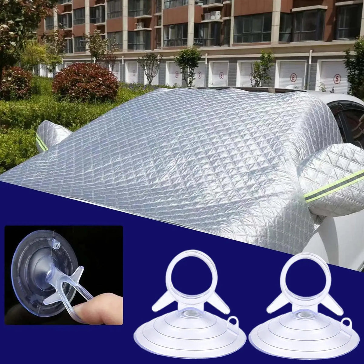 PVC Suction Cup Hooks 10-Pack – Car, Glass & Bathroom