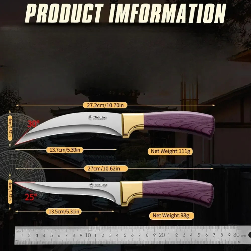 PLYS Boning Knife – Sharp Stainless Steel Butcher Kitchen Knife