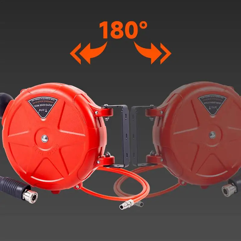 Air Hose Reel 10m Automatic Rewind Commercial Wall Mounted Swivel