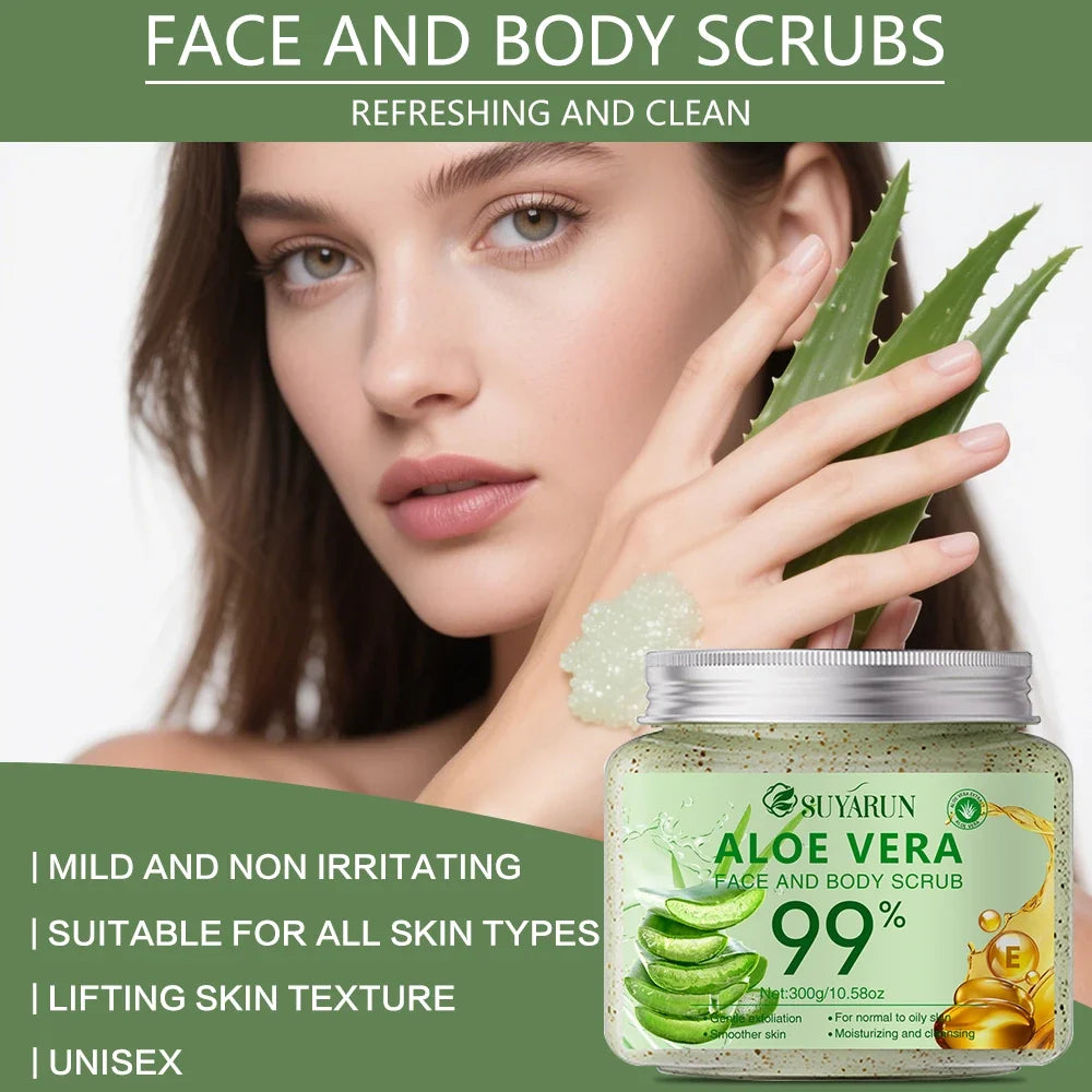 SUYARUN Aloe Vera Body Scrub – Deep Cleansing & Hydrating