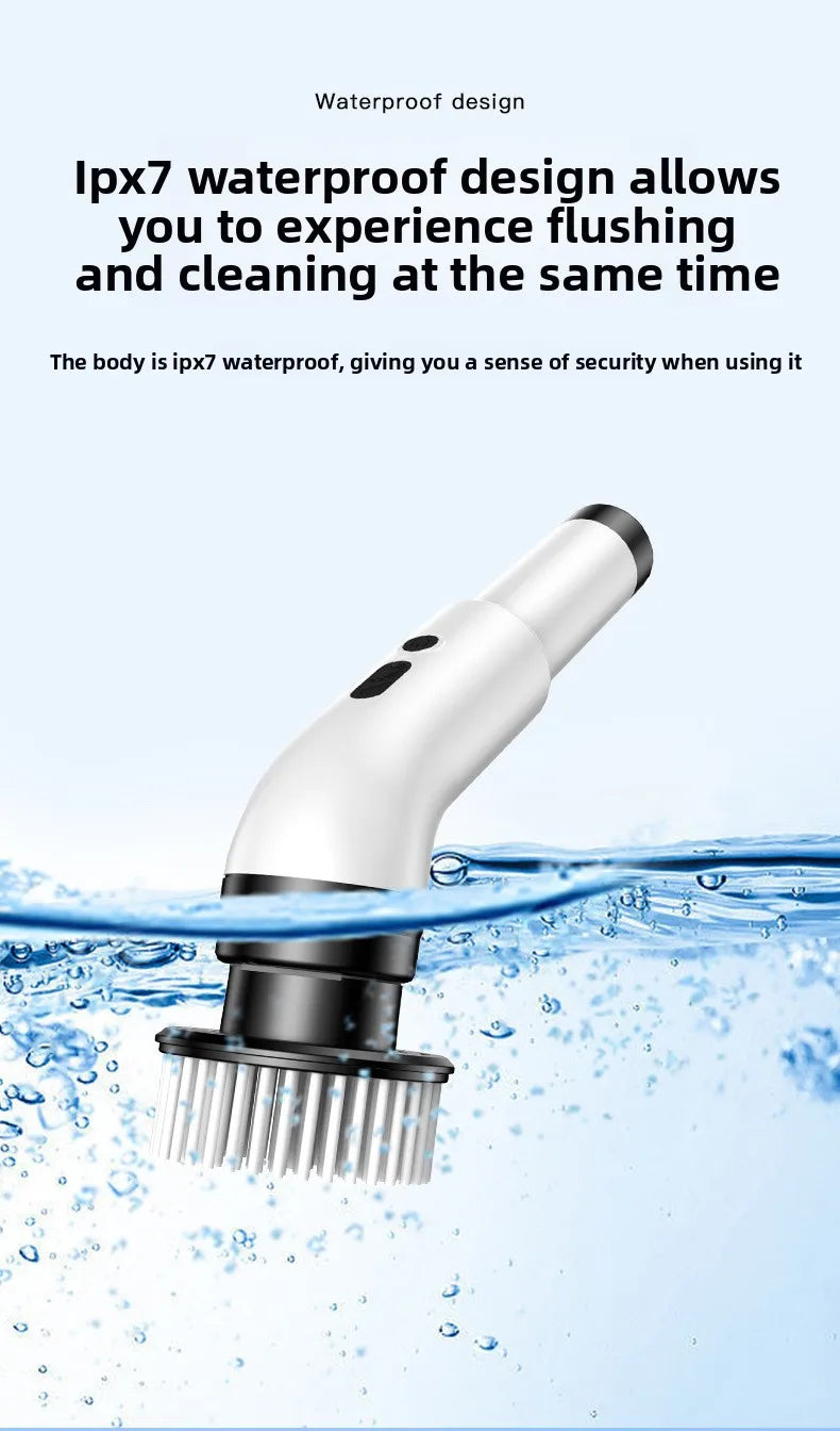 Electric Spin Scrubber – Cordless Cleaner with 7 Brush Heads