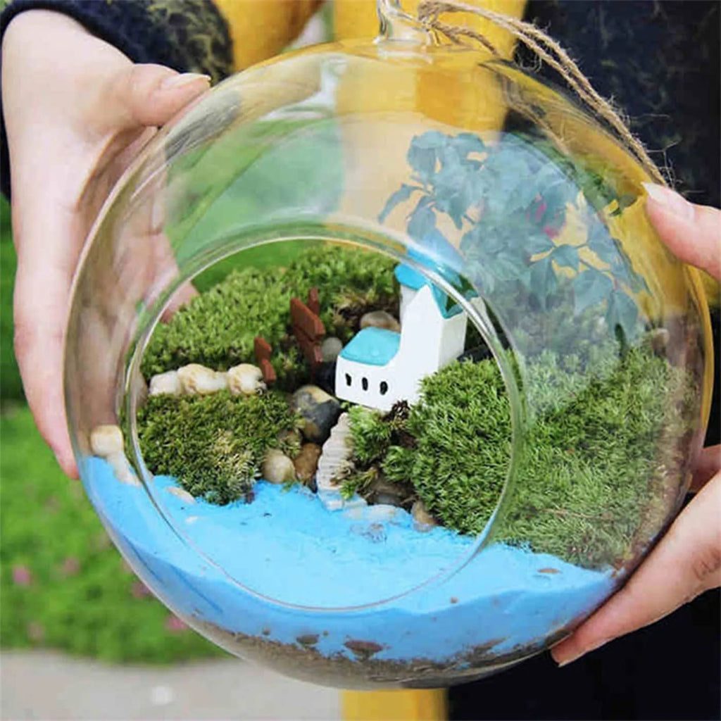 Clear Glass Fillable Bauble Ball Vase | Plant Pot & Home Décor