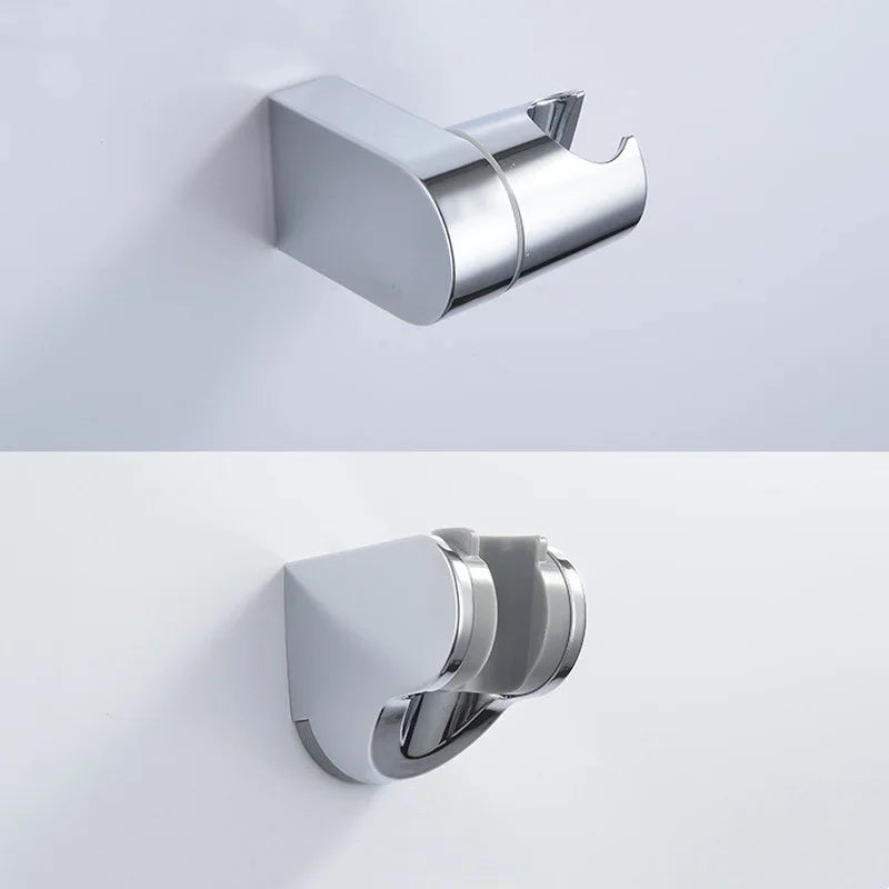 Adjustable Wall-Mount Shower Head Holder – Chrome ABS Bracket