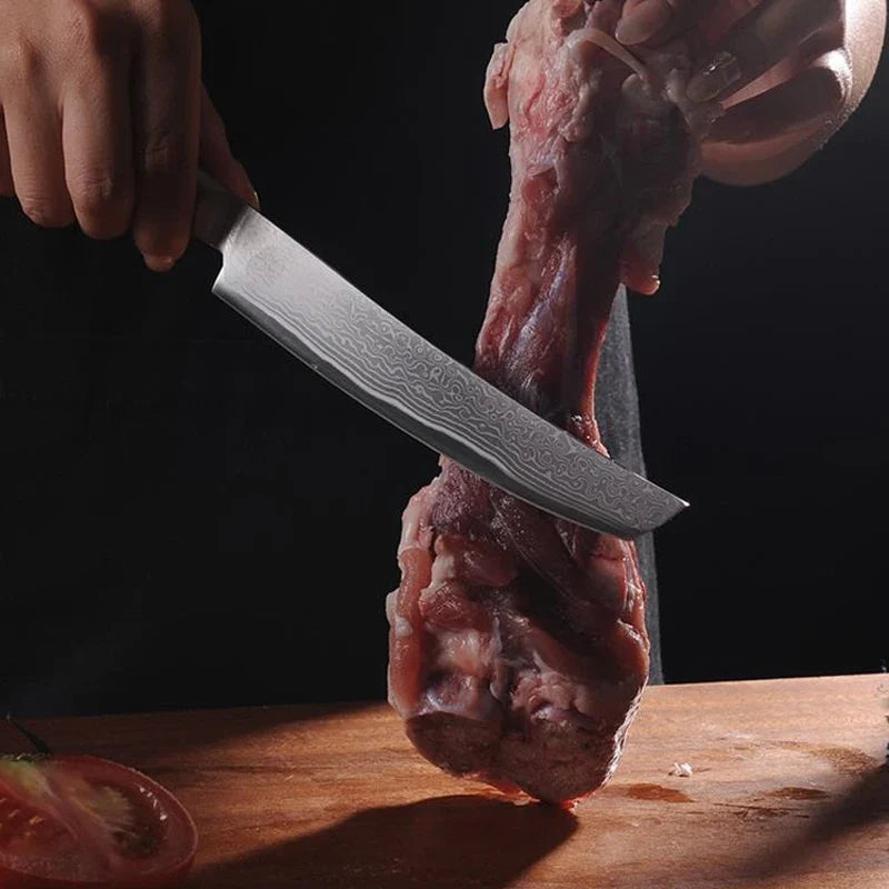 Damascus Steel Kitchen Knife – Professional Cleaver 16cm