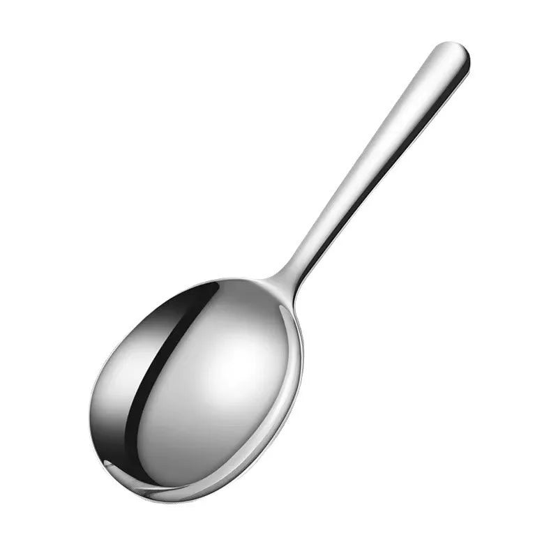 Stainless Steel Ladles Serving Soup Rice Spoon Drain Hole Heat