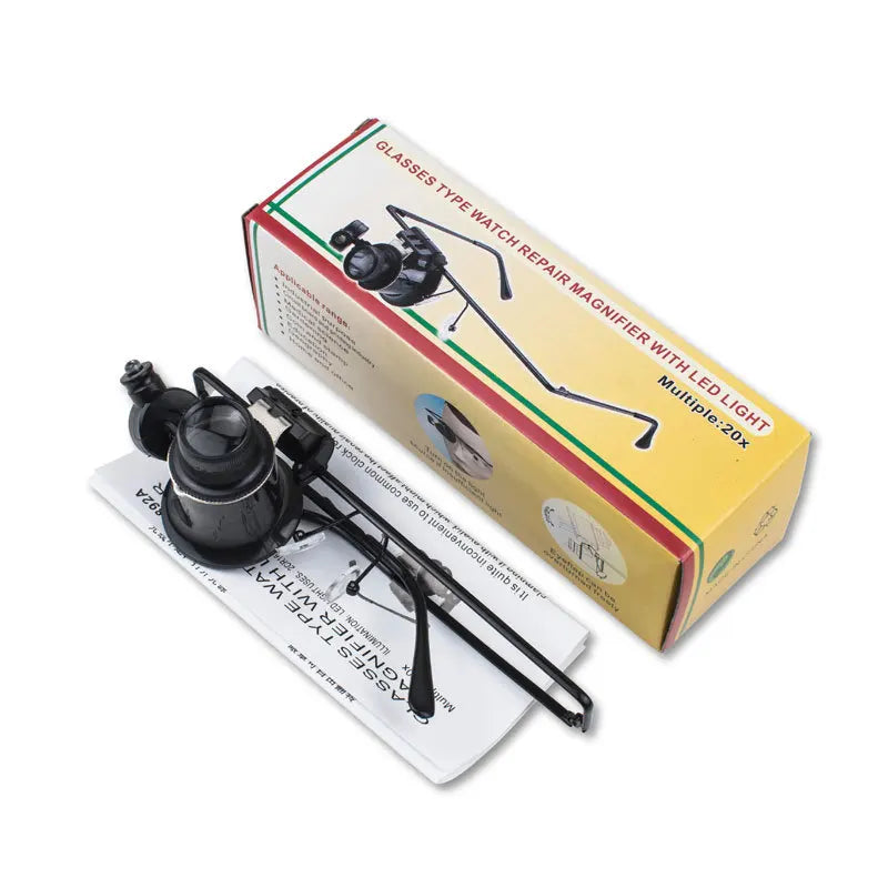 Headband 20X Magnifier Loupe with LED Light | Watch & Jewelry