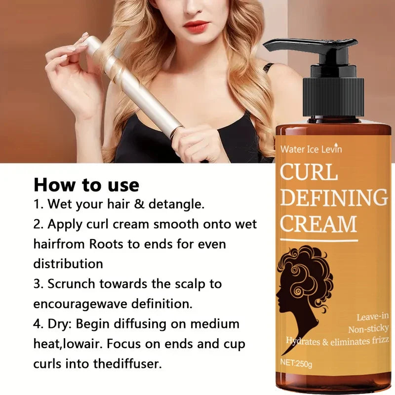 Elastin Curly Hair Essence 250g – Moisturizing & Volumizing