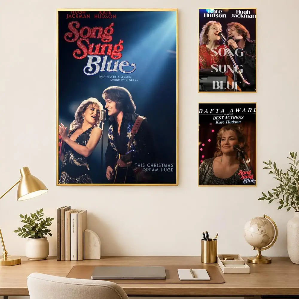 Song Sung Blue HD PVC Self-Stick Wall Art Poster | Waterproof
