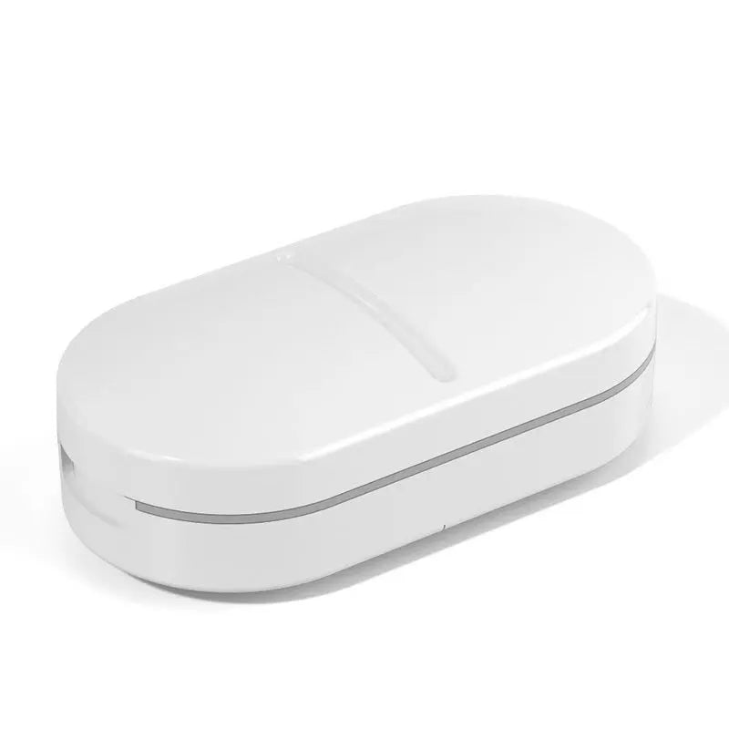 Portable Pill Cutter & Organizer with Stainless Steel Blade
