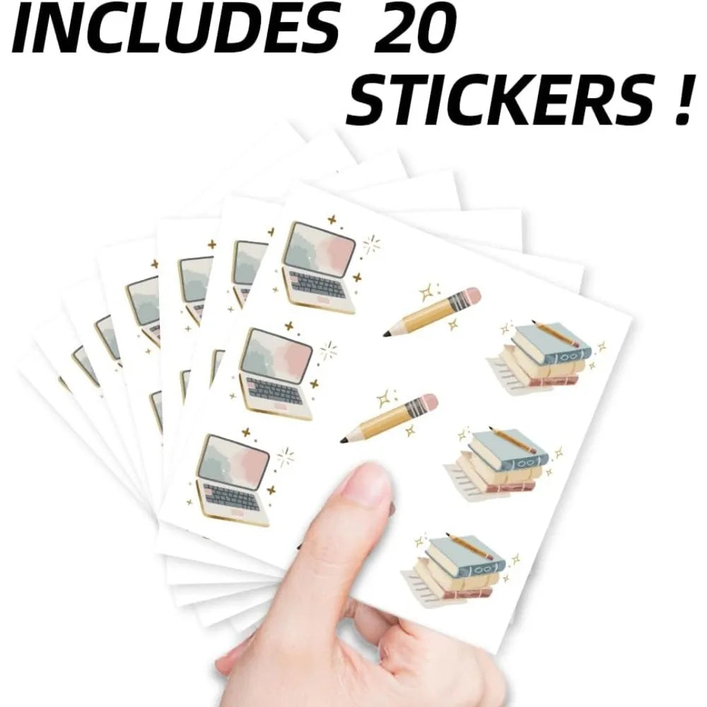 180 Cartoon Self-Adhesive Stickers – Planner, Party & Crafts