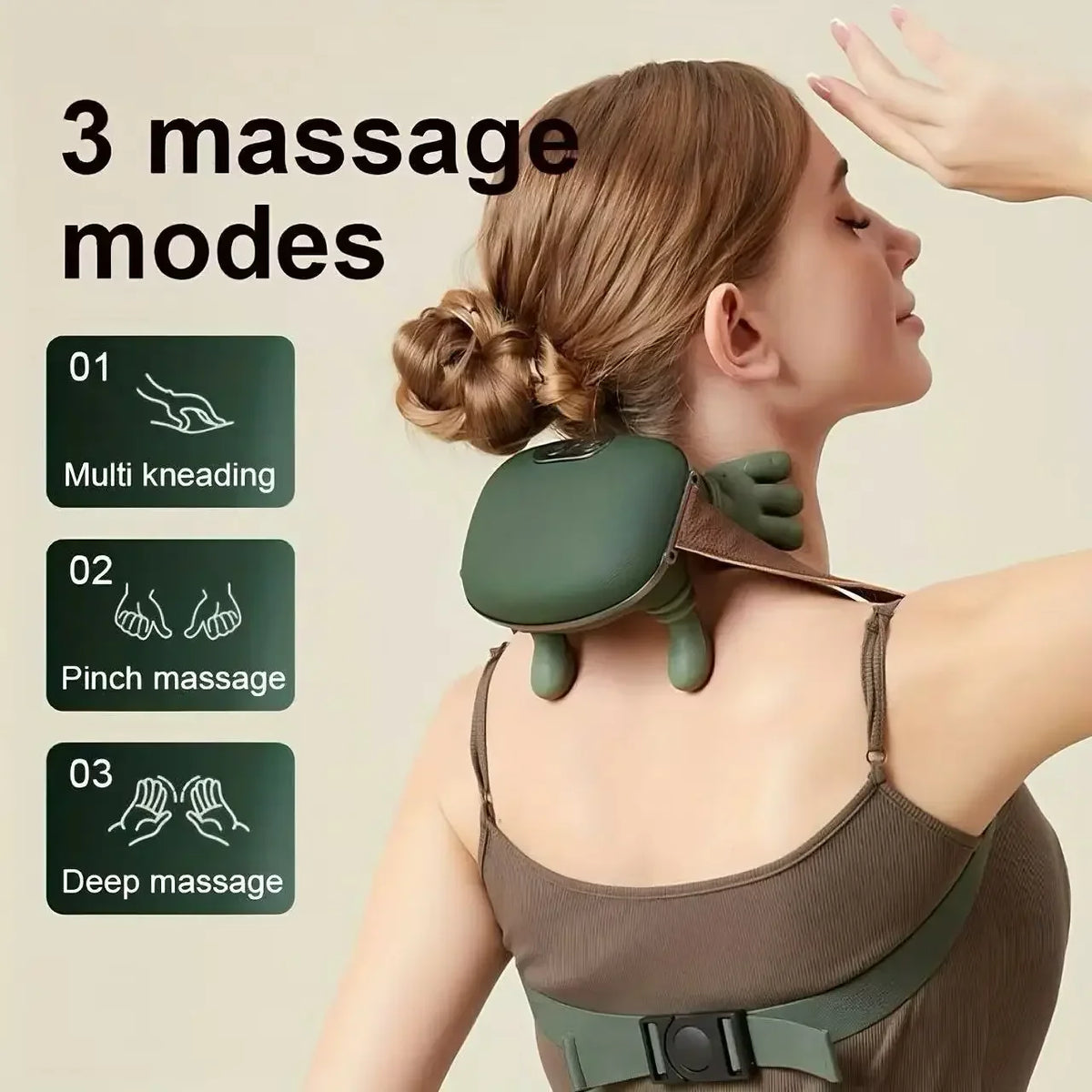 4D Heated Five-Finger Neck & Shoulder Massager | Wireless