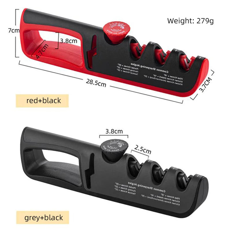 5-in-1 Knife & Scissor Sharpener | Adjustable Angle Whetstone