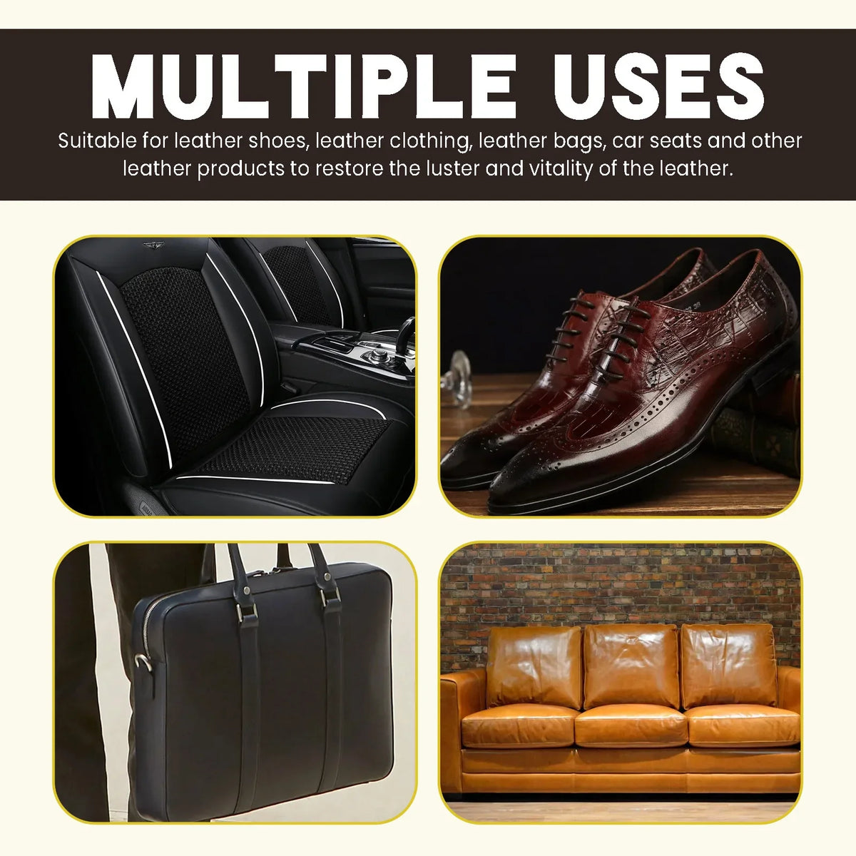 RayHong Leather Care Cream – Restore Car Seats & Sofas