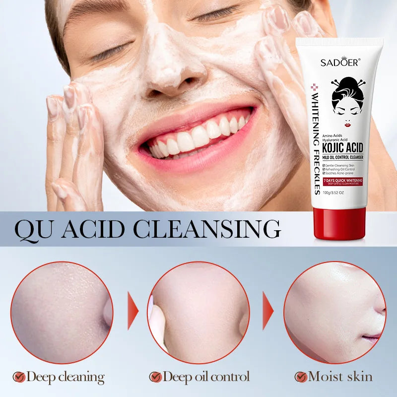 SADOER Kojic Acid Facial Cleanser – Brightening Face Wash