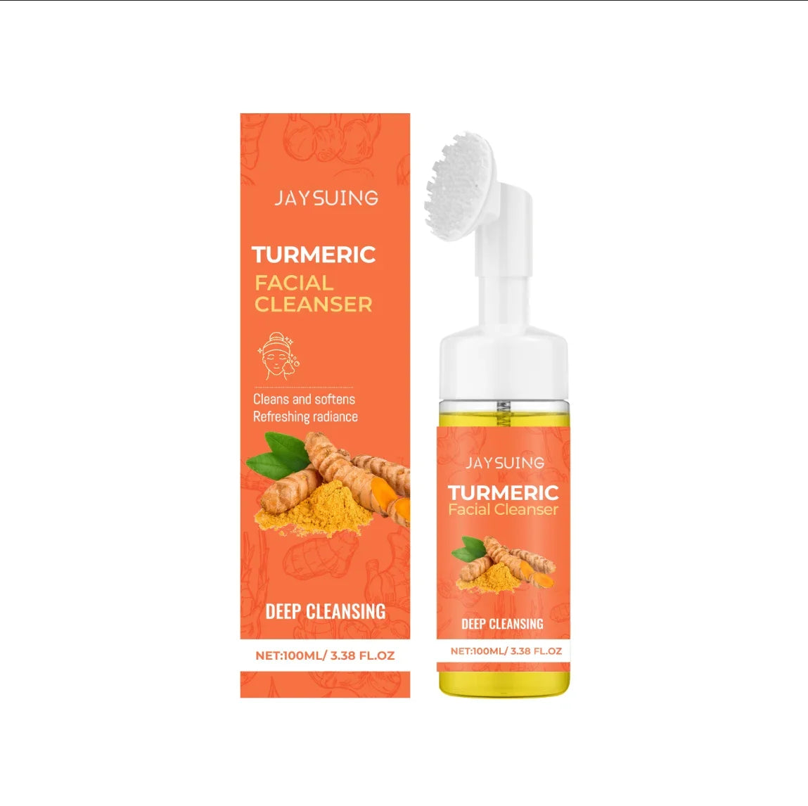 Jaysuing Turmeric Cleansing Mousse | Deep Pore Facial Cleanser
