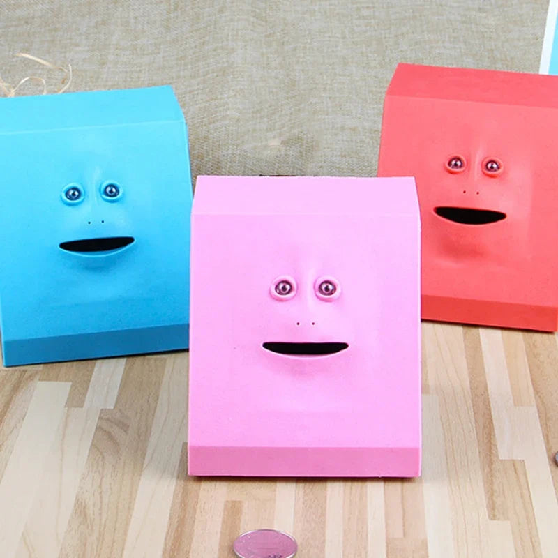 Funny Face Money Eating Coin Bank – Fun Piggy Bank for Kids