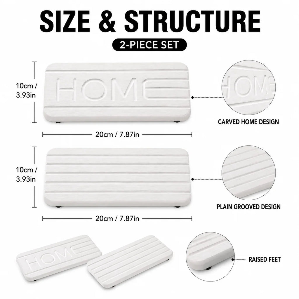 2-Piece Diatomaceous Earth Drying Mat & Sink Tray Organizer