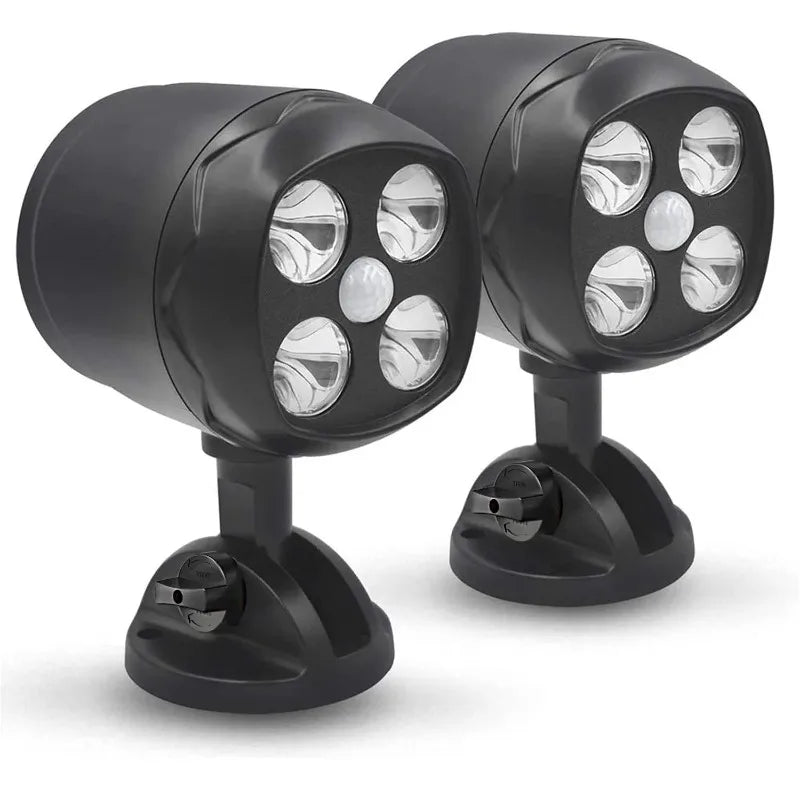 LED Motion Sensor Outdoor Wall Light | Battery Powered, Waterproof