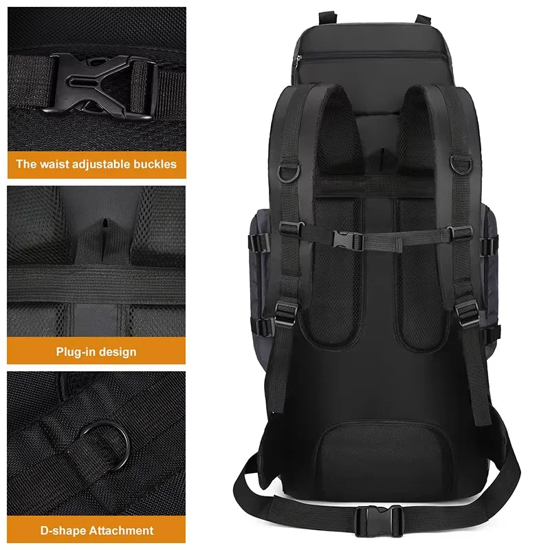 90L Waterproof Hiking Backpack | Large Camping Travel Bag