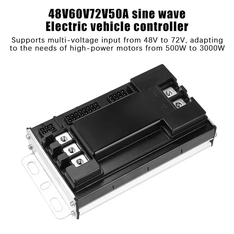 48V 60V 72V 50A Sine Wave Electric Bike Controller Universal