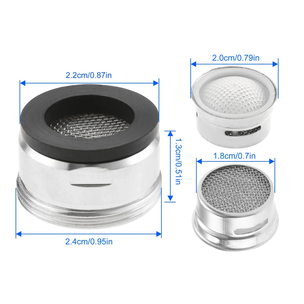M24 Brass Faucet Aerator 304SS Filter Anti-Splash Water Saver