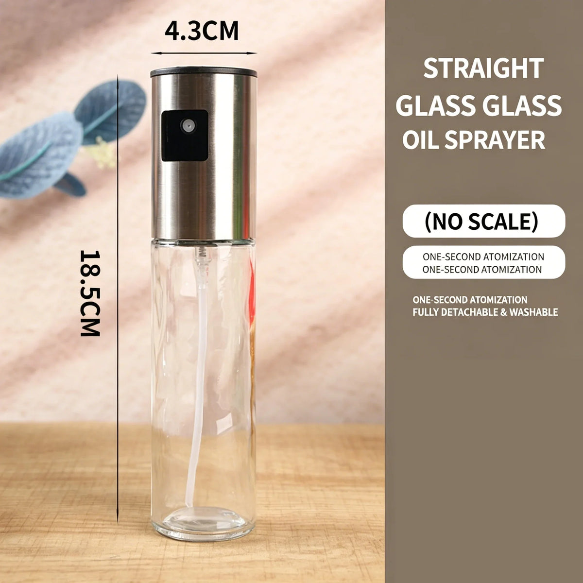 Glass Pressurized Oil Spray Bottle – Kitchen & BBQ Dispenser