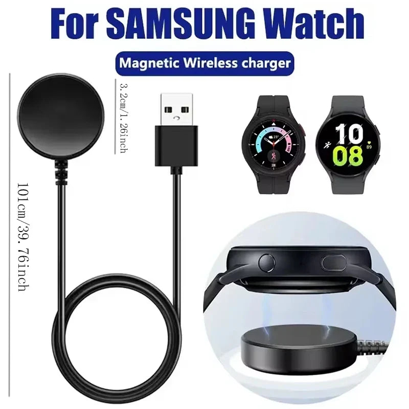 Samsung Galaxy Watch Magnetic Wireless Charger USB-A & USB-C