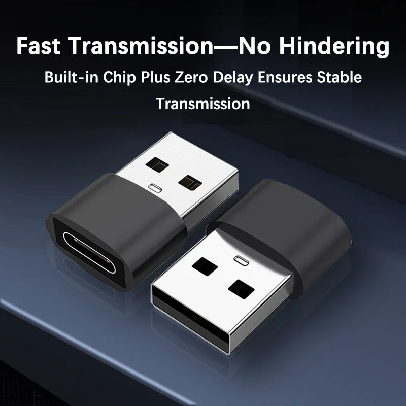 1- USB OTG Adapter Male C Female Type-c Aluminum Alloy Laptop Samsung