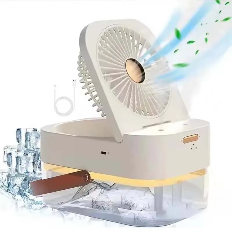 Mini 2-in-1 USB Desktop Fan & Humidifier | 3 Speeds, 2500ml