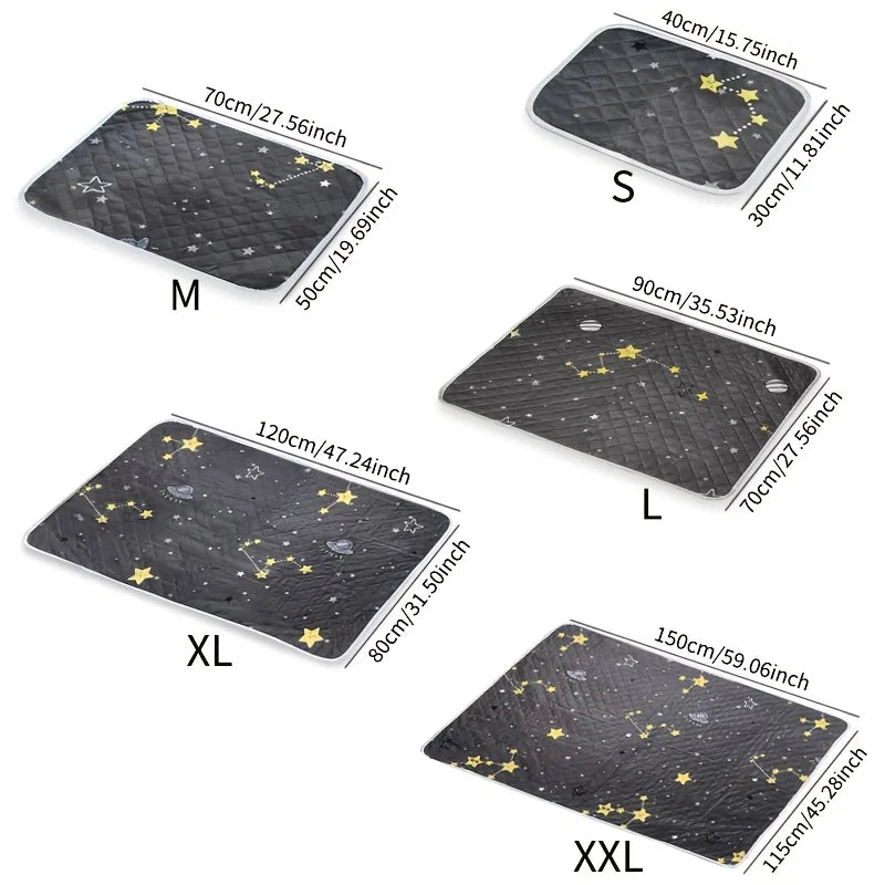 KEMORELA 2-Pack Reusable Dog Training Mats – Washable Pet Pads