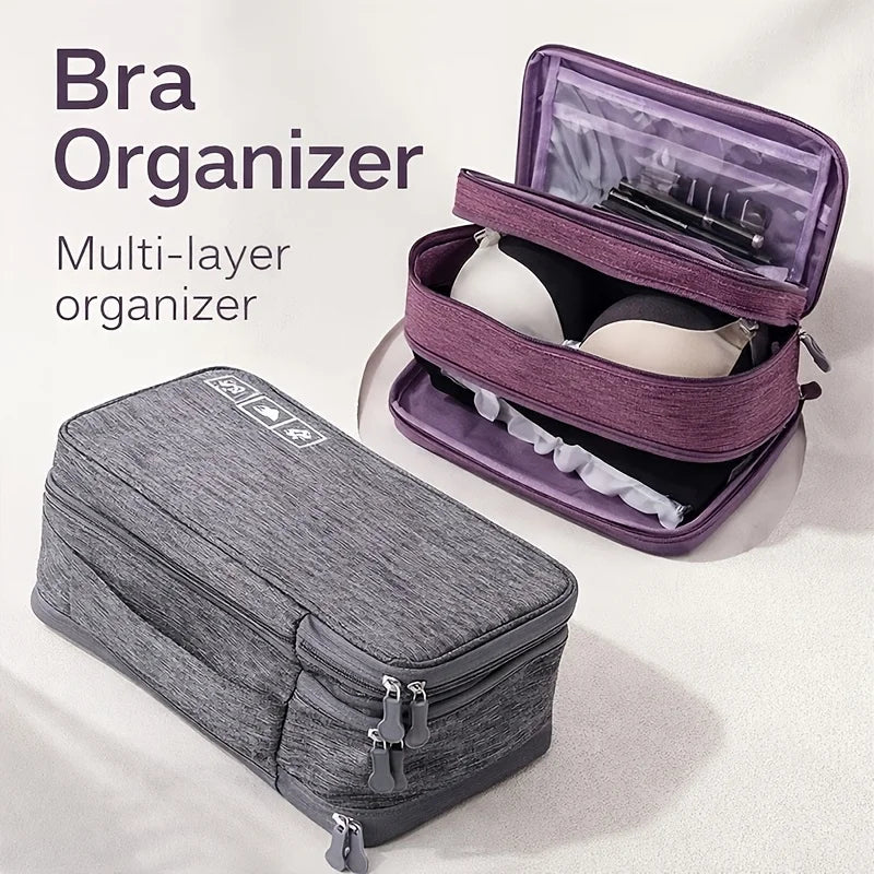 Foldable Travel Underwear Organizer Bag – Bras, Socks & Lingerie