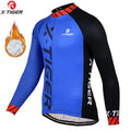 X-Tiger Men's Winter Thermal Fleece Cycling Jersey | Long Sleeve