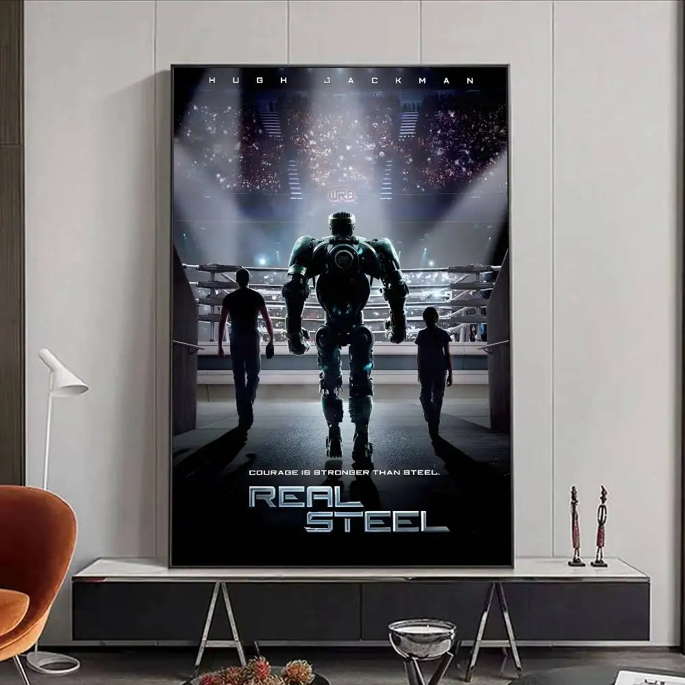 Real Steel Movie Poster – HD Waterproof Wall Art Décor