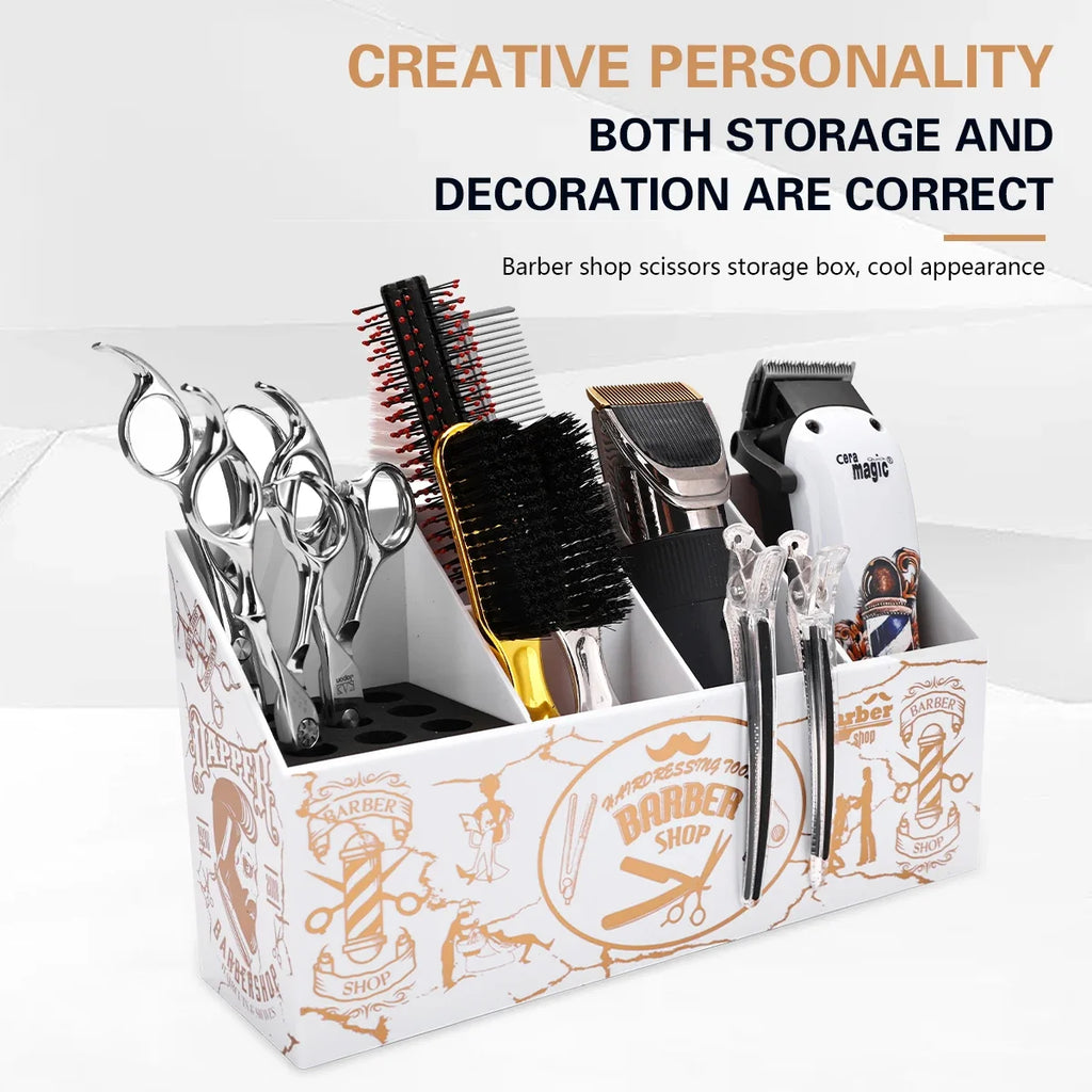 Large Capacity Salon Tool Organizer – Scissors, Combs & Clips