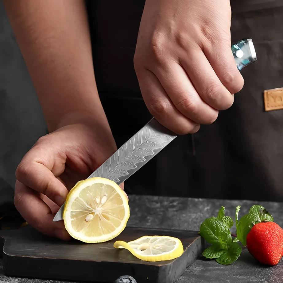 67-Layer Damascus Steel Chef's Knife – Sharp Kitchen Knife
