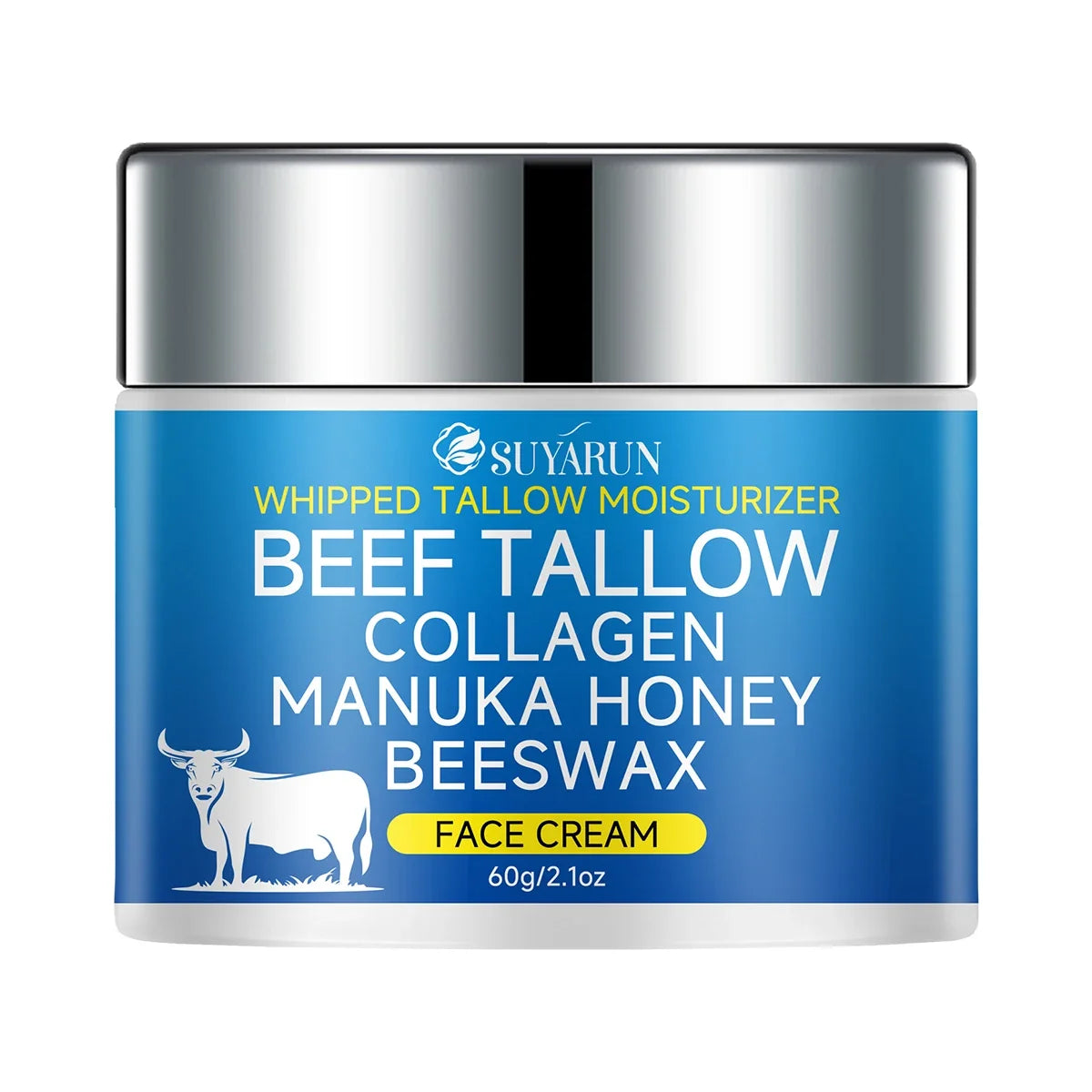 SUYARUN Tallow Face Cream | Olive Oil & Honey Moisturizer