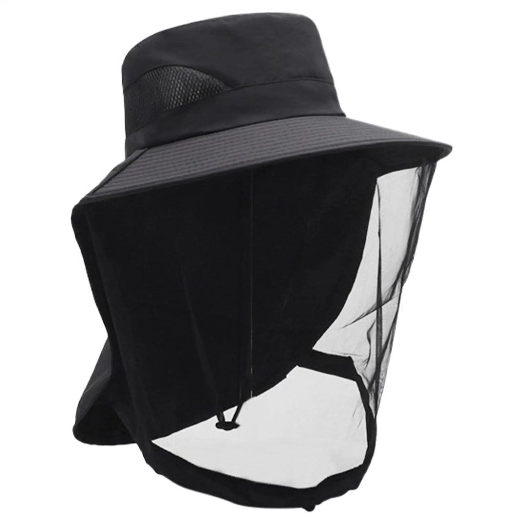 UV Sun Hat with Neck Flap & Mesh | Fishing Hiking Bucket Hat