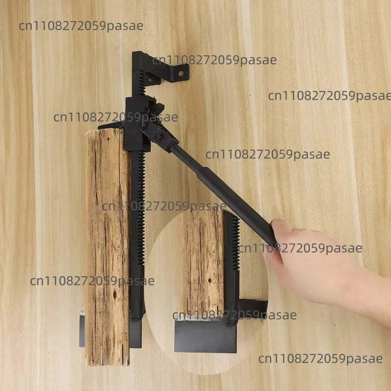 Manual Wall-Mounted Wood Splitter – Stainless Steel Firewood