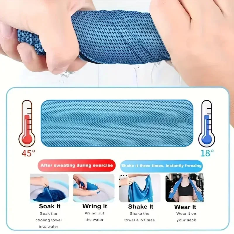 10-Pack Quick-Dry Cooling Towels | Gym, Sports & Outdoor
