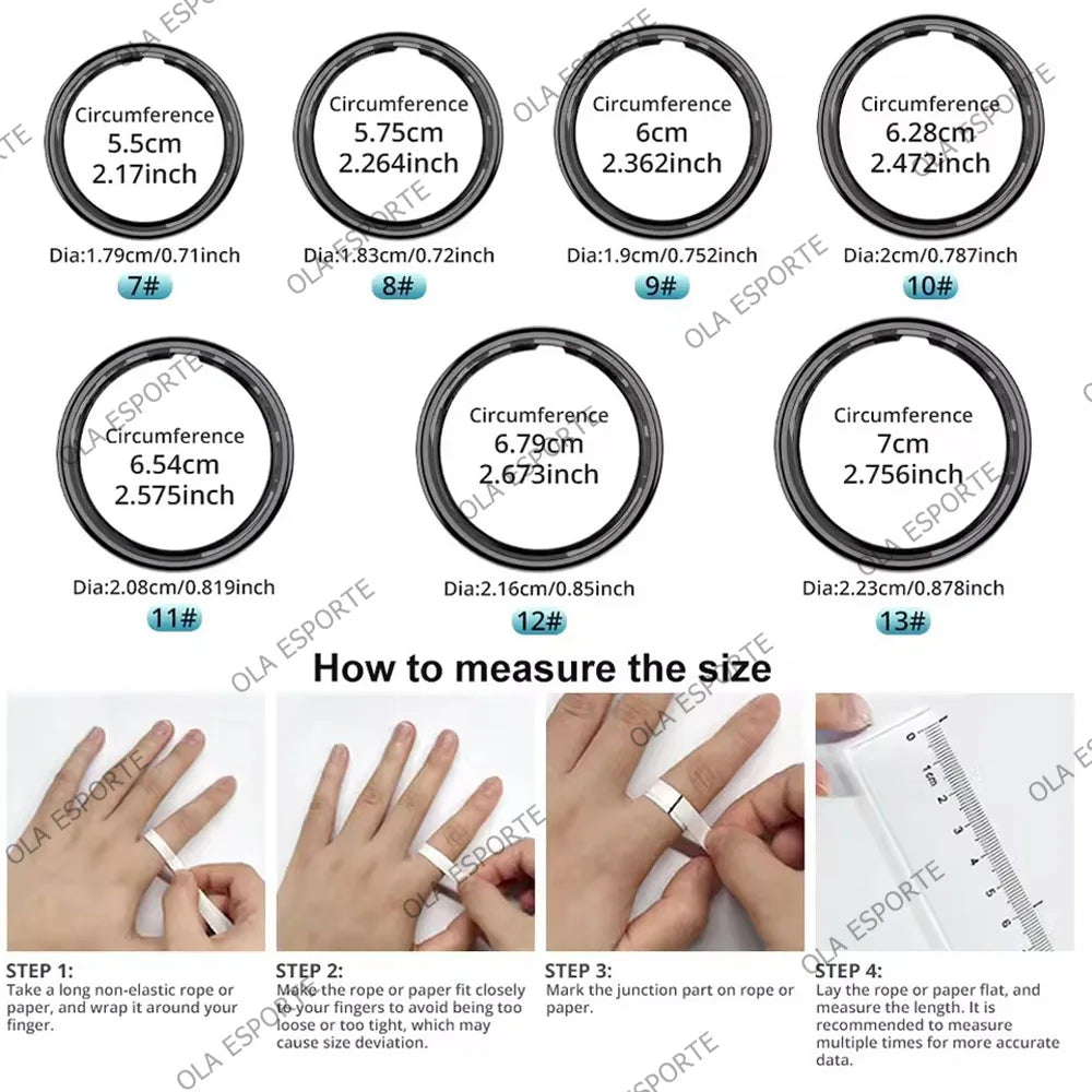 2025 Smart Ring R12/R13 – Display, Heart Rate & 5ATM Waterproof