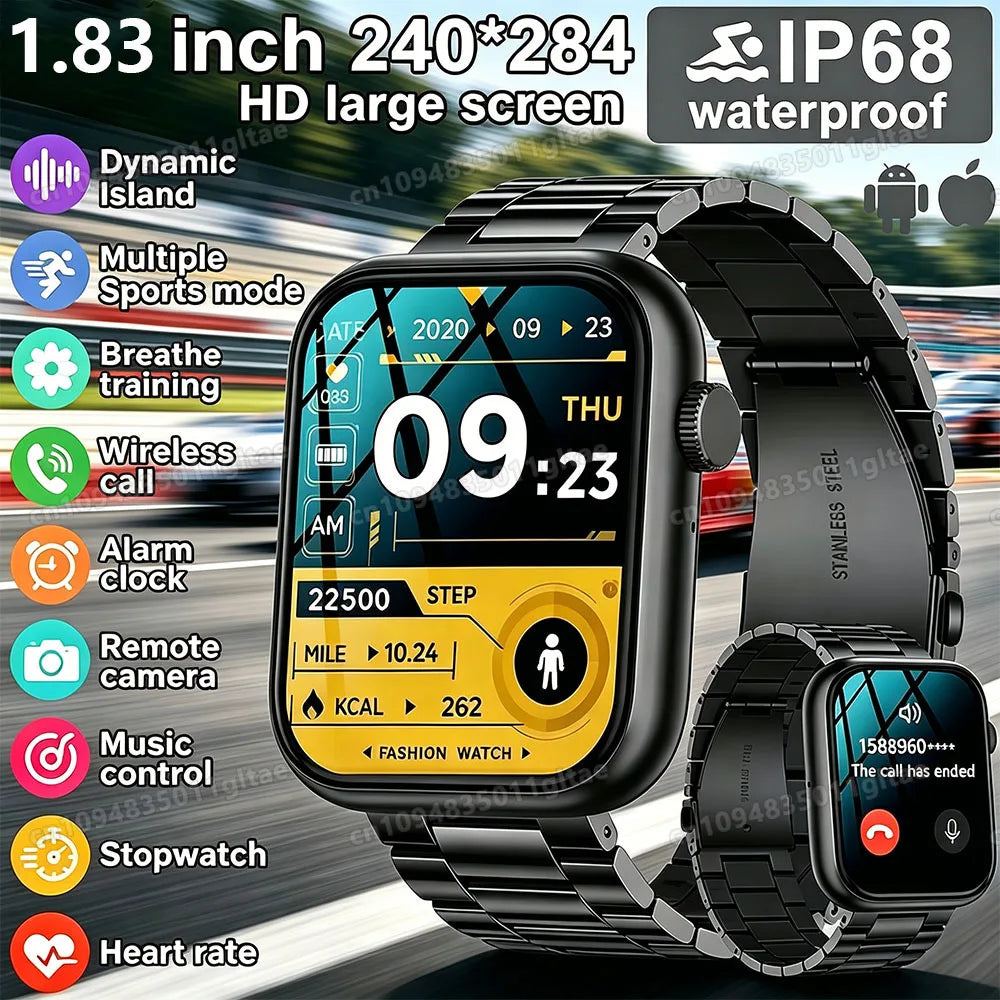 2026 Full Touch Screen Smart Watch Men Women 100+Sports Fitness