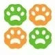 Silicone Lint & Pet Hair Remover Stickers – 4-Pack, Washable