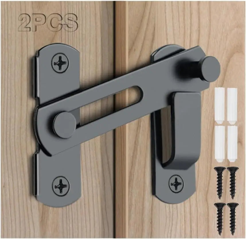 Black Stainless Steel Sliding Bolt Lock | Barn & Cage Door